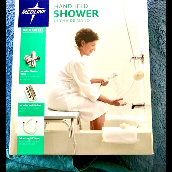 MEDLINE HANDHELD SHOWER BATH SAFETY w/Wall Holder 84" hose Never Opened - Picture 10 of 10